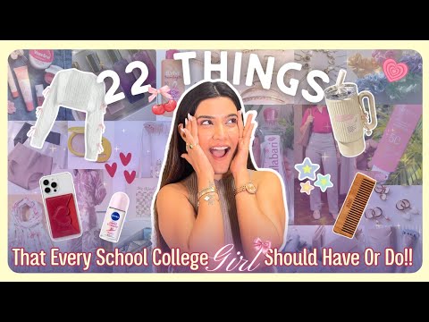 22 THINGS Every GIRL should Have / DO | SCHOOL\ COLLEGE Girl Hacks | Super Style Tips