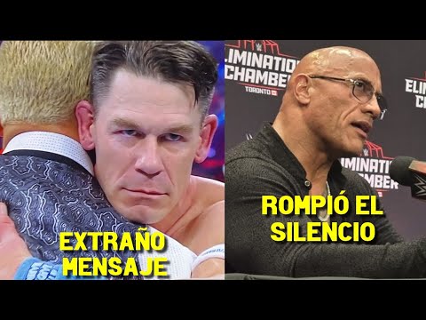 John Cena Rompe el Silencio Después de Convertirse en Villano en WWE Elimination Chamber