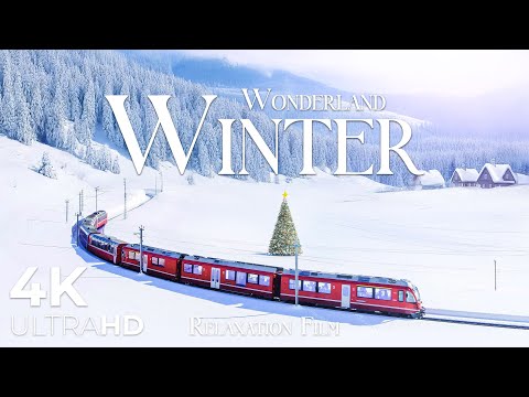 Winter Wonderland 4K ❄️ Scenic Relaxation Film with Soothing Music in Nature Ultra HD