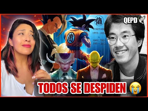 Los GUERREROS Z se DESPIDEN de AKIRA TORIYAMA *REAL 😭🕊️ (Voz en Latino, todos se qubraron 💔)