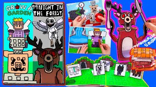 DIY🍔ROBLOX GROW A GARDEN&🫎99NIGHT IN THE FOREST GAMEBOOK 그로우 가든 어 게임북+ DEER SQUISHY