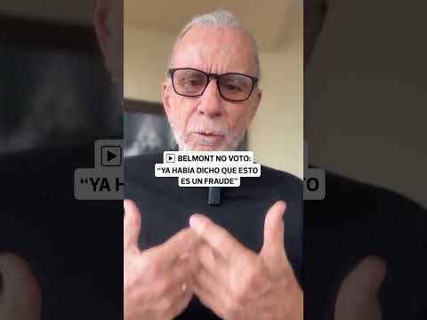 Ricardo Belmont explica por qué no fue a votar: ''Esto es un fraude'' | El Comercio