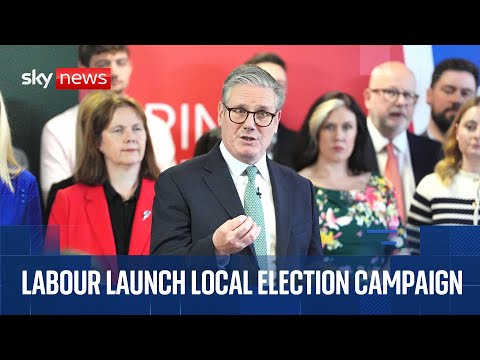 PM Sir Keir Starmer joins Angela Rayner to launch Labour's local election campaign