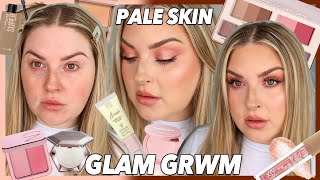 GRWM full coverage glam 💋✨ *PALE SKIN EDITION*