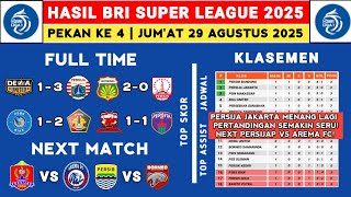 Hasil Liga 1 2025 - Dewa United vs Persija - Klasemen Liga 1 2025 Terbaru Hari Ini - Liga 1 Indone