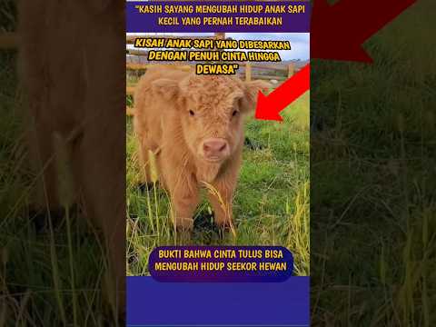 Kisah Anak Sapi yang Ditolak Induknya, Kini Hidup Bahagia Berkat Kasih Sayang Keluarga #shorts