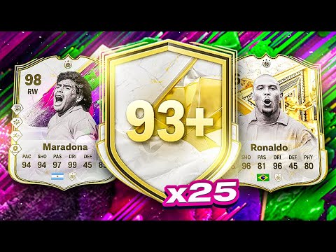 MY BEST ICON PICK EVER! 25x CRACKED 93+ ENCORE ICON PICKS 😱! FC 25 Ultimate Team