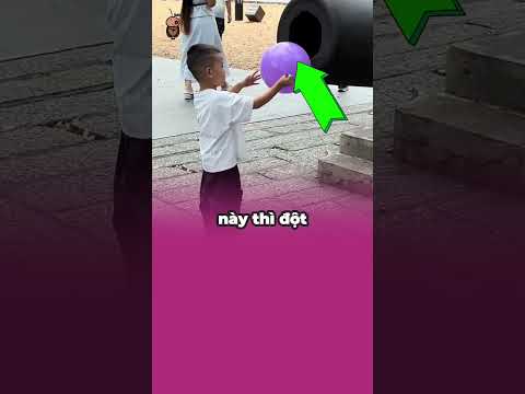 🛑Clip Thú Vị - Khẩu Pháo có thể nuốt quả bóng bay thật không #reviewvui #funny