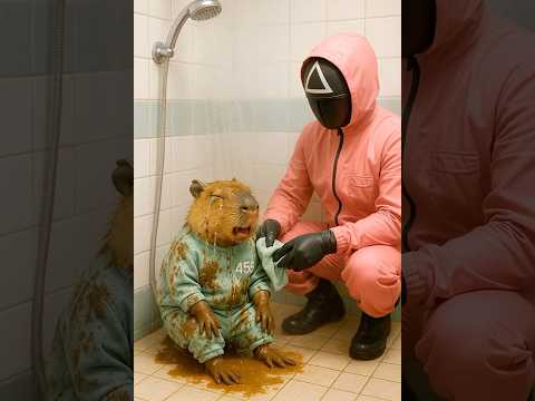 Fat Cat vs. Capybara | Why Does Fat Cat Love Rolling in Mud?
