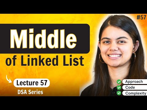 Middle of a Linked List | DSA Series by @shradhaKD