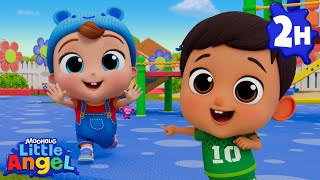 Baby John's First Day At School | Little Angel and Cocomelon Nursery Rhymes