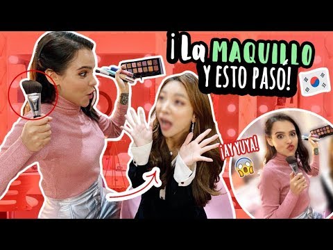 ¡MAQUILLO A UNA COREANA COMO LATINA Y ASÍ REACCIONA! ♥ - Yuya