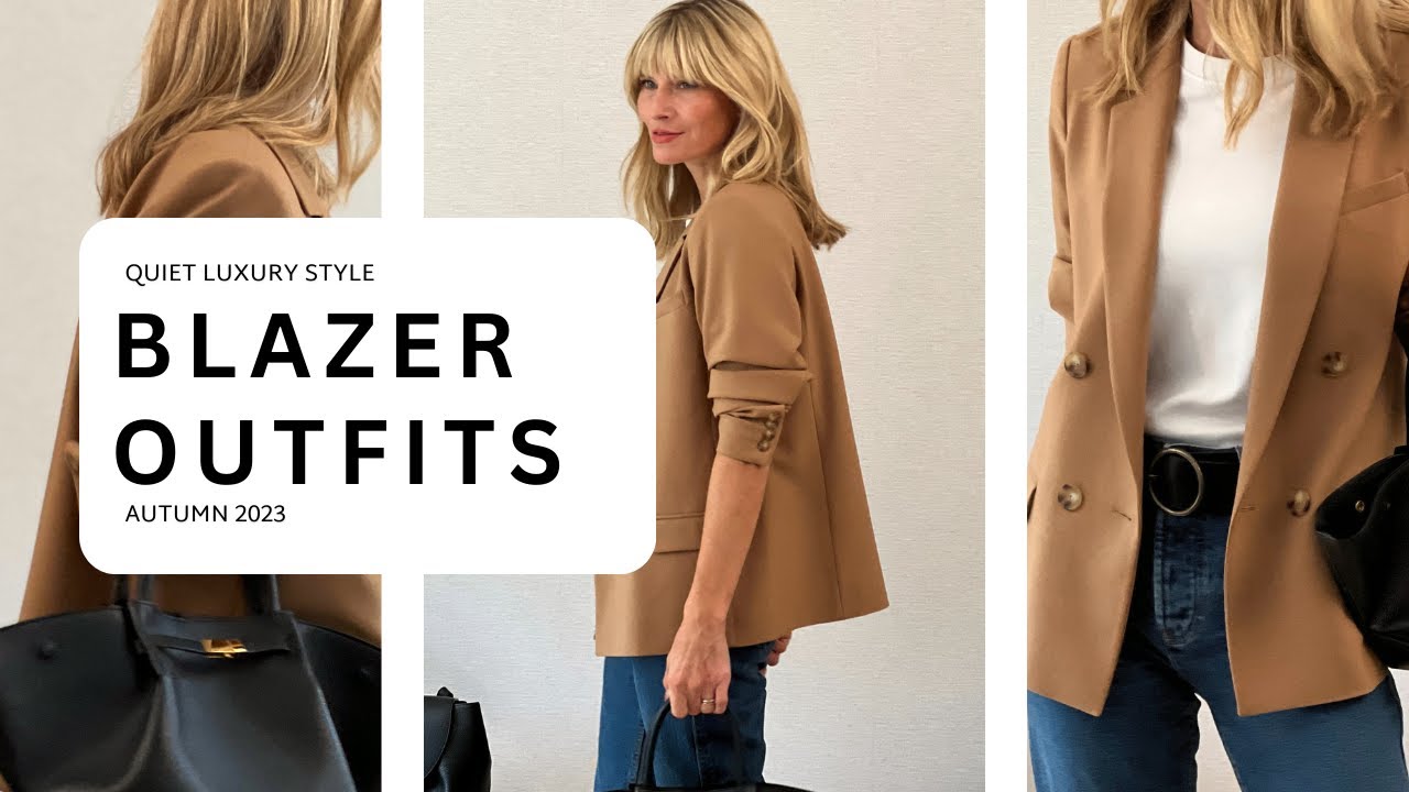 BLAZER OUTFITS 2023 | How to wear a camel blazer this Autumn | QUIET LUXURY STYLE