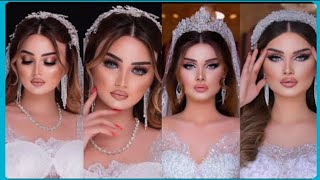 مكياج عرايس فخامة 👰🏻‍♀️ ميكب اعراس خفيف 💄#beautiful #makeuptutorial #design