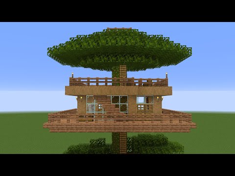 Minecraft - How to build a Tree House Base