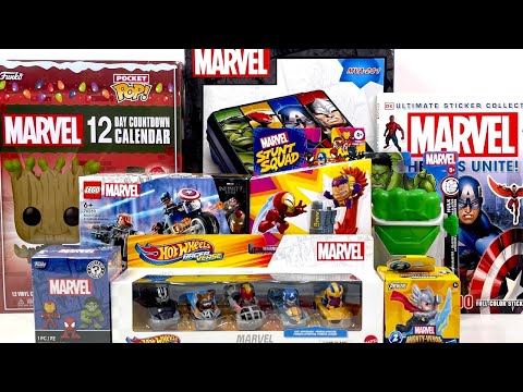 Marvel Characters toy collection unboxing ASMR | Superhero toys | ASMR toy review