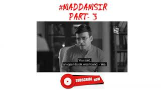 #maddamsir || जाने Hasina Malik ने क्या दिया जवाब Crime Realeted सवाल का ।|| Part- 3 #whatsappstatus