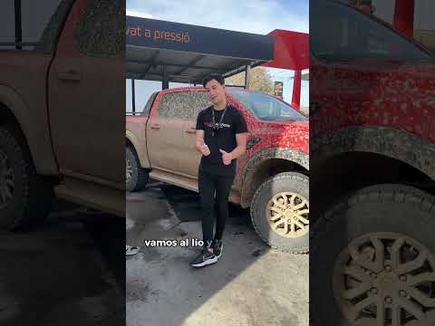 Limpieza extrema después de una ruta off-road😱  ¿Que os parece la Ford Raptor?💥 #carwash #offroad