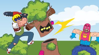 Brawl Stars Animation TRUNK vs CHAINSAW BUSTER