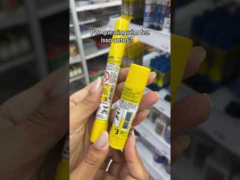 ESSA COLA É DO TAMANHO DE UMA CANETA.  #papelaria