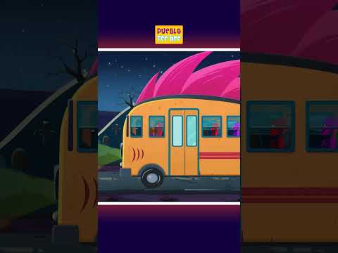 🧟Zombi Loco Bailando en el Autobús 🚌 #shorts #halloween #kidssong #puebloteehee