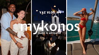 yunanistan'ı bir de böyle izleyin!🏖️ | 1 tekne 6 kişi ada ada gezdik, mikonos & paros turu, part 4