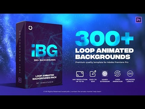 Poster - iBG | 300+ Loop Backgrounds for Premiere Pro