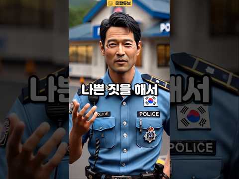 현상수배범 포스터 앞,꼬마의 궁금증