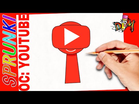Como Dibujar INCREDIBOX SPRUNKI OC: YOUTUBE phase 1 | paso a paso | how to draw sprunki oc: youtube