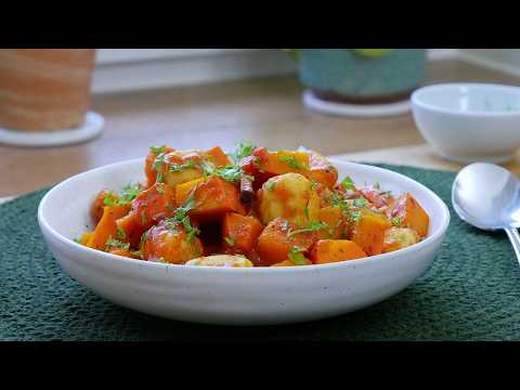 Gnocchi all'arrabiata mit Kürbis & Speck | Rezept | Schnelle Küche | Fast Food | Einfach | Herbst