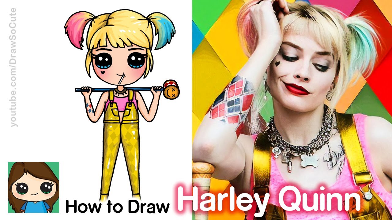 How to Draw Harley Quinn Birds of Prey