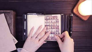 ASMR | 빈티지 스티커로 다이어리 꾸미고 일기쓰기 | 다꾸
