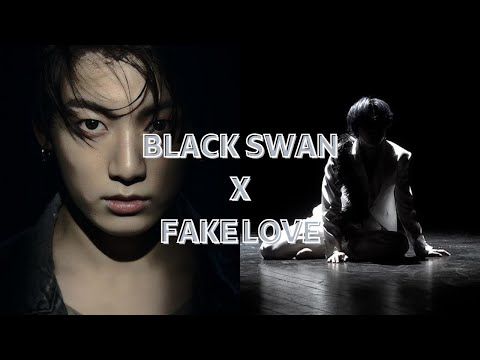 BLACK SWAN X FAKE LOVE 🤍 (MASHUP) • Moonlight Kpop