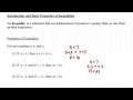 Properties of Inequalities