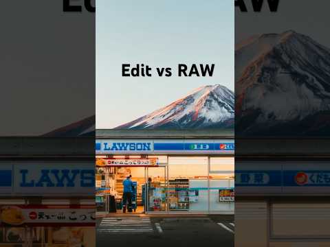Edit vs RAW. Edited with Yantastic Lightroom Presets.