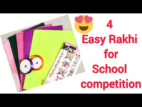 4 Easy and Beautiful Rakhi Making for Kids | How to Make Rakhi at Home | DIY | Handmade