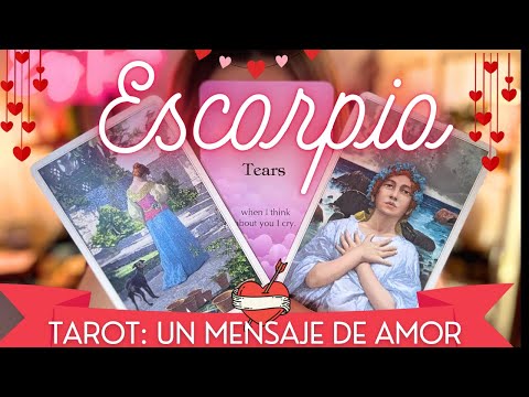 Escorpión♏️Serán lágrimas de “cocodrilo”? o en serio llora y llora por ti? Lo descubrí todo❤️
