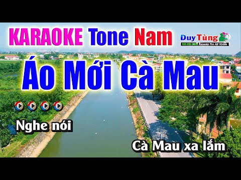 Áo Mới Cà Mau || Karaoke – Tone Nam || Nhạc Sống Duy Tùng