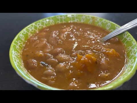 Habichuelas  Pintos (Frijoles ) ablandadas de bolsa y guisadas