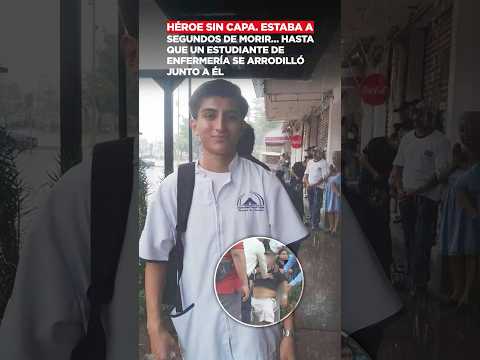 Héroe sin capa. Estaba a punto de morir hasta que estudiante de enfermería se arrodilló junto a él