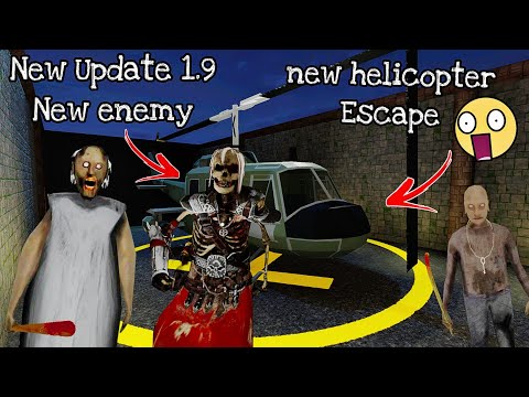 Granny V1.9 New Update New enemy New Helicopter Escape (Full Gameplay)