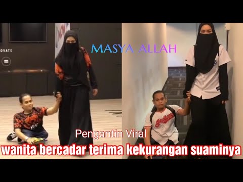 Pernikahan viral wanita bercadar cantik terima kekurangan suaminya. cinta laura biasa.