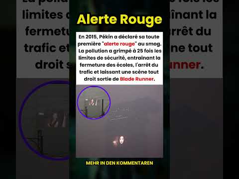 Quand Pékin a déclaré sa première alerte rouge au smog 😷🇨🇳
