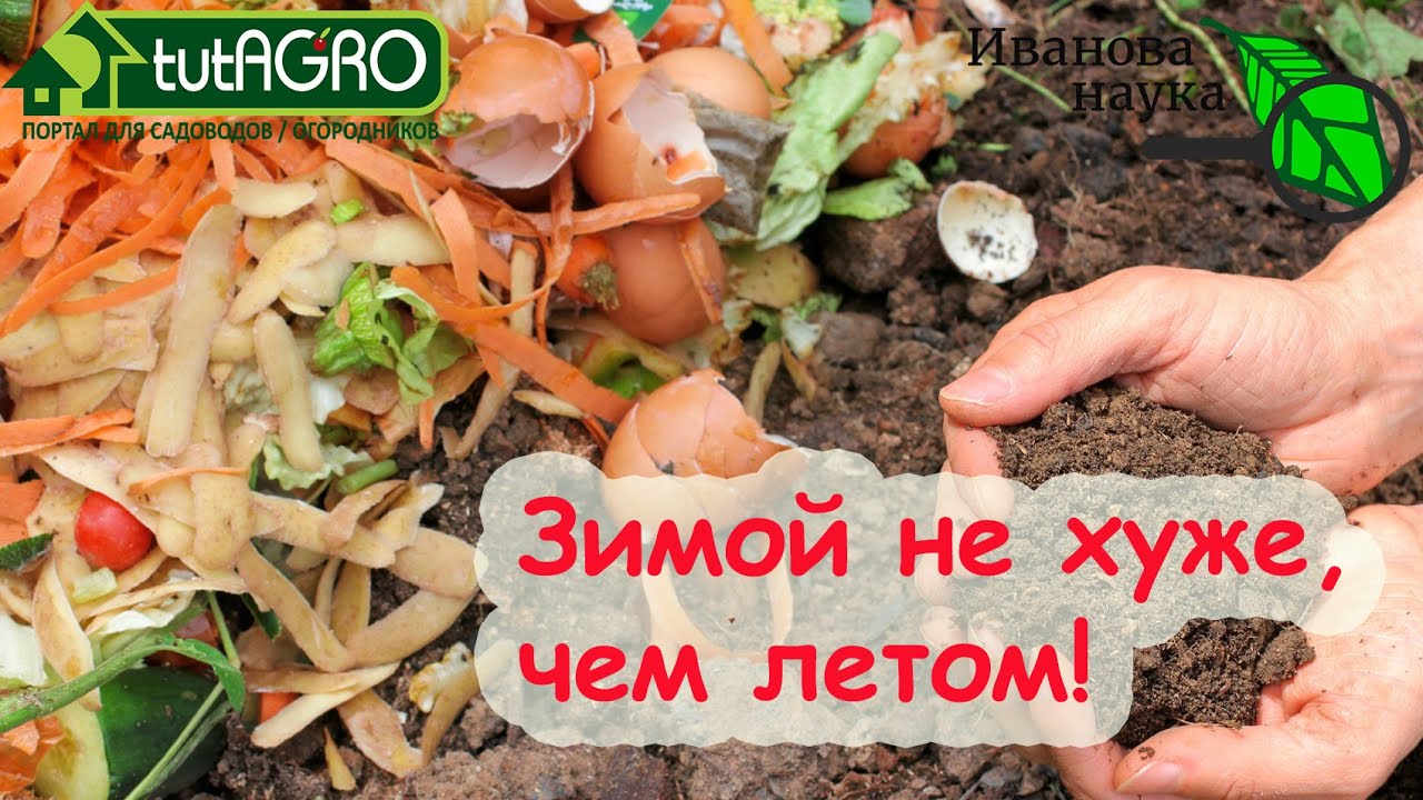 Траншейнолуночное и ещё 3 вида зимнего компостирования! Куда девать кухонные отходы зимой?