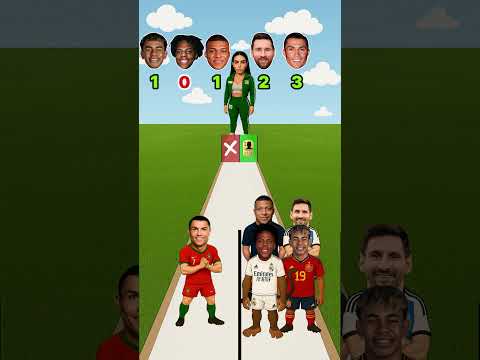 "¿Quién se lleva el trofeo?🏆 Ronaldo🐐 vs Messi🧠 vs Speed🔥 vs Mbappé⚡️ – Ella Decide!"