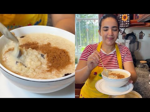 Arroz con leche de coco cremoso