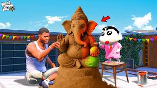 Lord Ganesha Meets Shin Chan in Los Santos! (GTA V Mod)