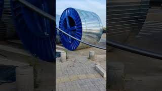 Electric Cable Pusher working on HV cables #cablepusher #cablelaying