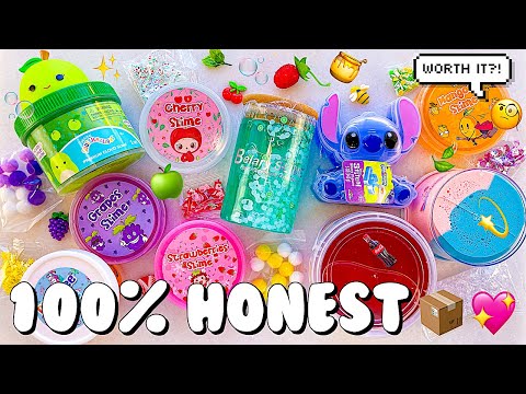 Amazon Slime Review 📦 Stitch, Squishmallow, Taffy Clears, & more 🍬 Honest Ratings