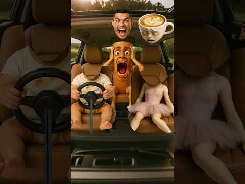 When Baby Ronaldo Becomes The Driver 🚗